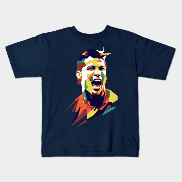 Ronaldo Coming Home Kids T-Shirt by pentaShop